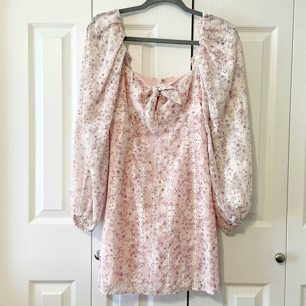 Storia Floral Eyelet Dress